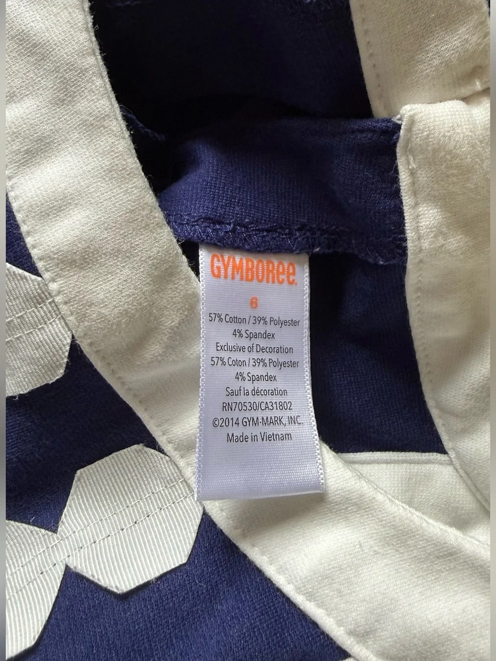 GYMBOREE MOD ABOUT ORANGE NAVY STYLE PONTE JUMPER DRESS 6